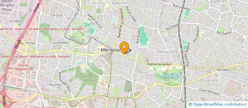 localisation de l'entreprise MONSIEUR THIBAULT FOURNIER  MERIGNAC