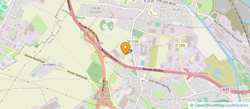 localisation de l'entreprise MONSIEUR THIBAULT GABILLARD  FLERS-EN-ESCREBIEUX