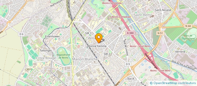 localisation de l'entreprise MONSIEUR THIBAULT GAILLARD  REIMS