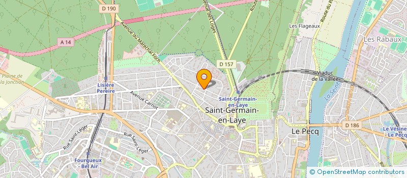 localisation de l'entreprise MONSIEUR THIBAULT GALIBER D AUQUE  SAINT-GERMAIN-EN-LAYE