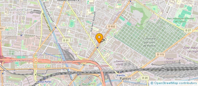 localisation de l'entreprise MONSIEUR THIBAULT GAUVRIT  AUBERVILLIERS