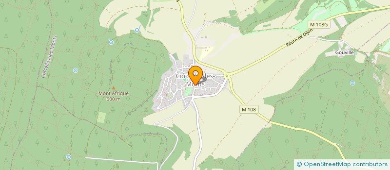 localisation de l'entreprise MONSIEUR THIBAULT GEOFFROY  CORCELLES-LES-MONTS