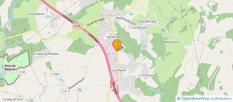 localisation de l'entreprise MONSIEUR THIBAULT GERALD  BOISSEUIL