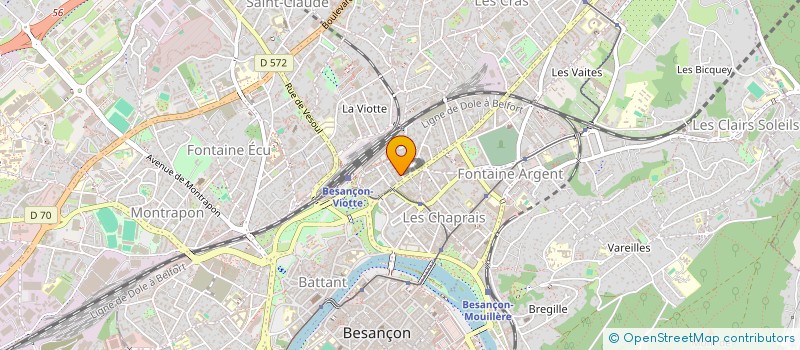 localisation de l'entreprise MONSIEUR THIBAULT GILLY  BESANCON