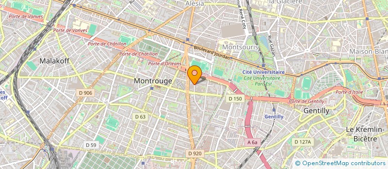 localisation de l'entreprise MONSIEUR THIBAULT GORRIEZ  MONTROUGE