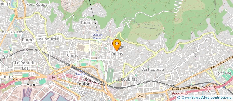 localisation de l'entreprise MONSIEUR THIBAULT GUENEAU  TOULON