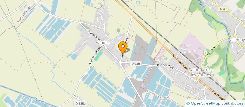 localisation de l'entreprise MONSIEUR THIBAULT GUERAUD  VAUDES