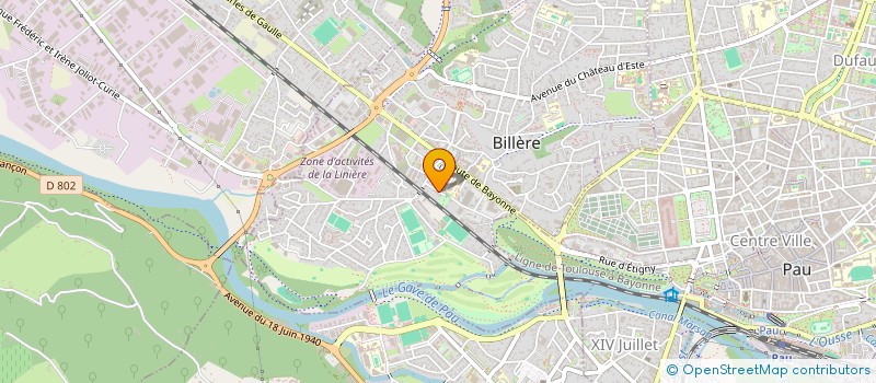 localisation de l'entreprise MONSIEUR THIBAULT GUERIN  BILLERE