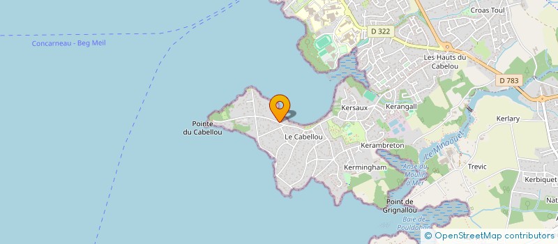 localisation de l'entreprise MONSIEUR THIBAULT GUILLOU  CONCARNEAU