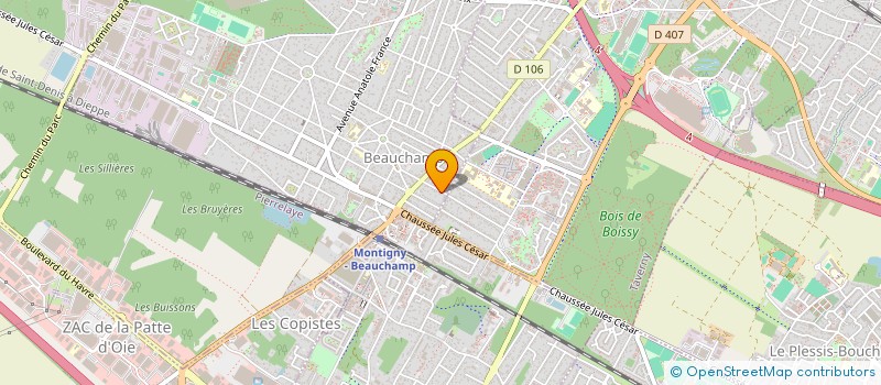 localisation de l'entreprise MONSIEUR THIBAULT HATESSE  BEAUCHAMP