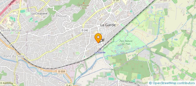 localisation de l'entreprise MONSIEUR THIBAULT HERNE  LA GARDE