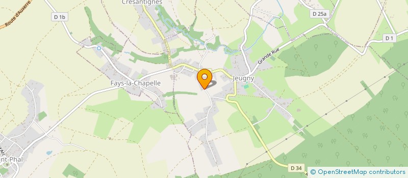 localisation de l'entreprise MONSIEUR THIBAULT HERVEY  JEUGNY