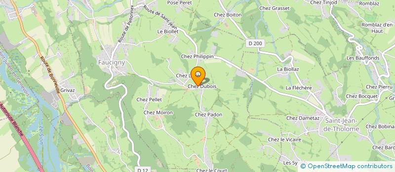 localisation de l'entreprise MONSIEUR THIBAULT HEUSDENS  FAUCIGNY