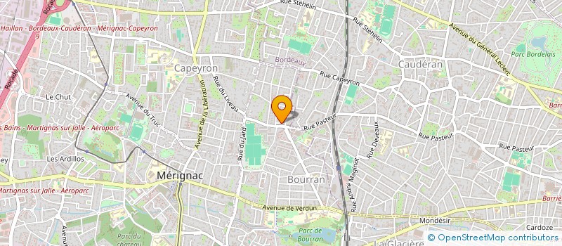 localisation de l'entreprise MONSIEUR THIBAULT HOURDIN  MERIGNAC