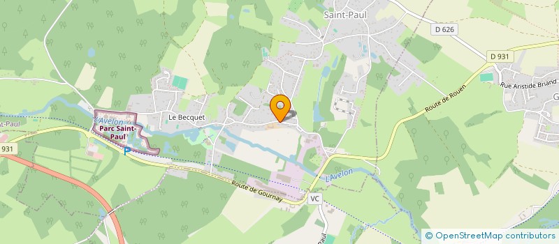 localisation de l'entreprise MONSIEUR THIBAULT HUQUELEUX  SAINT-PAUL