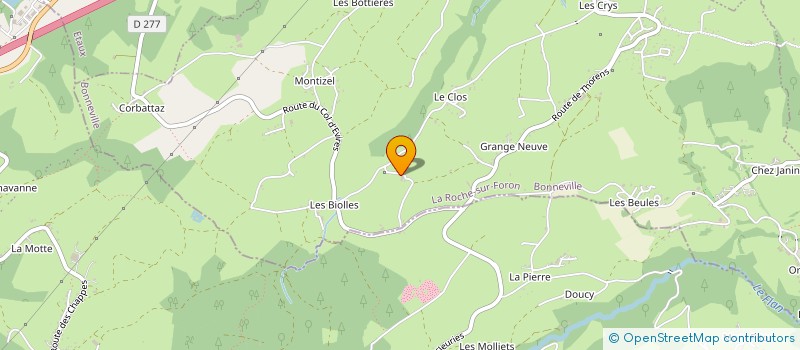 localisation de l'entreprise MONSIEUR THIBAULT JACQUET à LA ROCHE-SUR-FORON