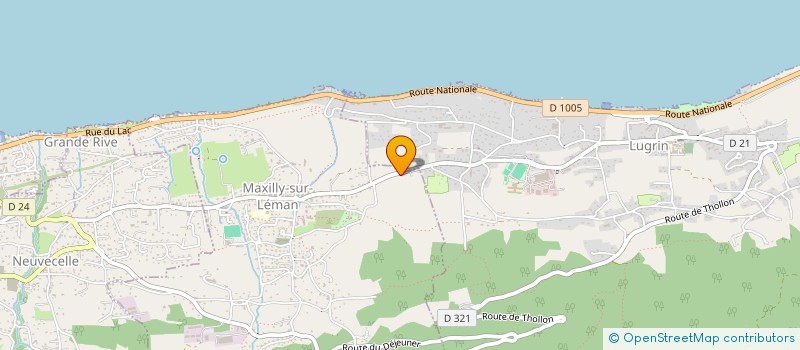 localisation de l'entreprise MONSIEUR THIBAULT JACQUIER  MAXILLY-SUR-LEMAN