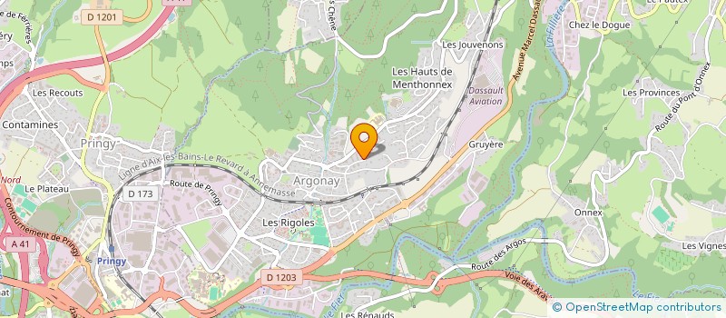 localisation de l'entreprise MONSIEUR THIBAULT JACQUIN  ARGONAY