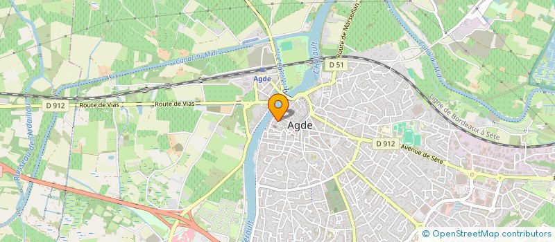 localisation de l'entreprise MONSIEUR THIBAULT JEAN EBRARD  AGDE