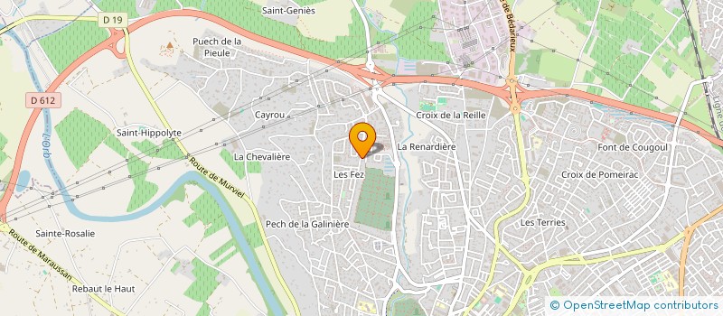 localisation de l'entreprise MONSIEUR THIBAULT JEUNE  BEZIERS