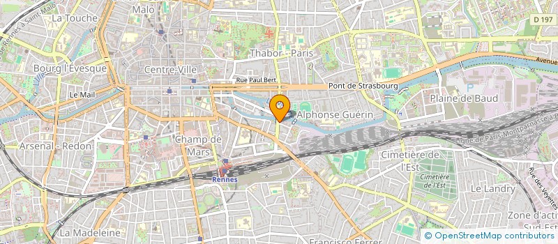 localisation de l'entreprise MONSIEUR THIBAULT KERGADALLAN  RENNES