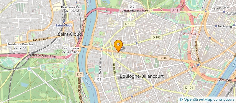 localisation de l'entreprise MONSIEUR THIBAULT KRUMM à BOULOGNE-BILLANCOURT