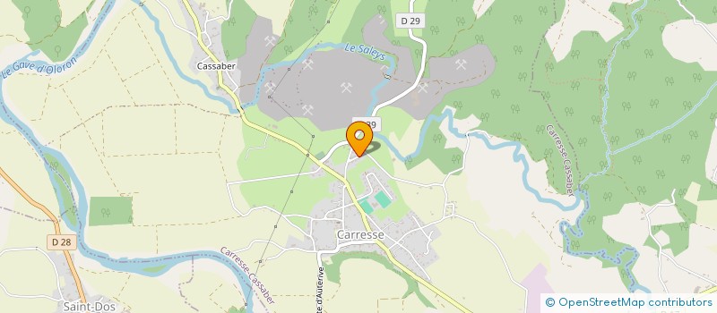 localisation de l'entreprise MONSIEUR THIBAULT LACLAU  CARRESSE-CASSABER