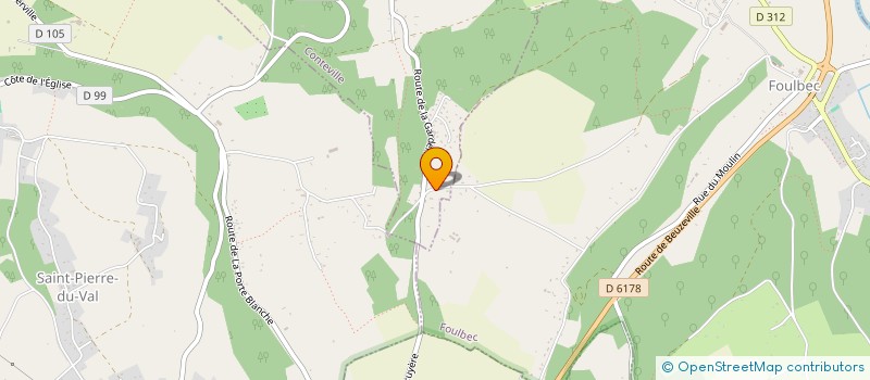 localisation de l'entreprise MONSIEUR THIBAULT LAINE  CONTEVILLE