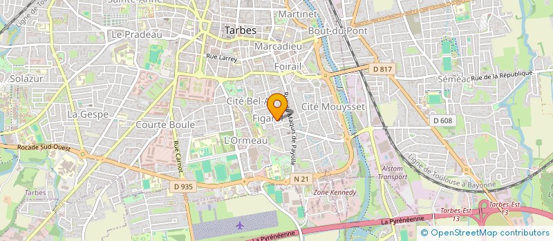 localisation de l'entreprise MONSIEUR THIBAULT LAIR  TARBES