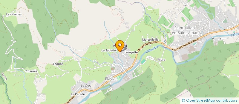 localisation de l'entreprise MONSIEUR THIBAULT LAMBERT  FLAVIAC