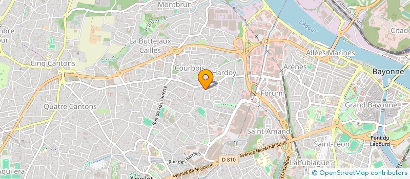 localisation de l'entreprise MONSIEUR THIBAULT LARREBAT à ANGLET