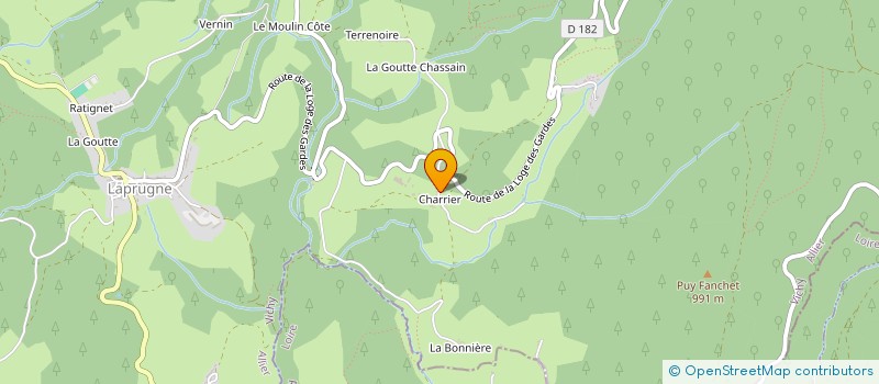 localisation de l'entreprise MONSIEUR THIBAULT LAURAND  LAPRUGNE