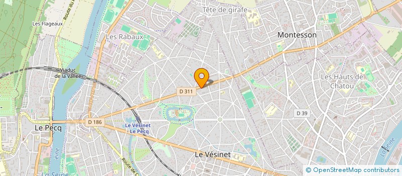 localisation de l'entreprise MONSIEUR THIBAULT LAURENT  LE VESINET