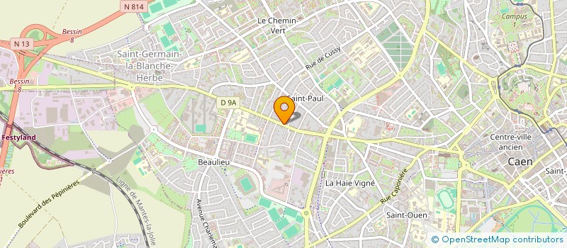 localisation de l'entreprise MONSIEUR THIBAULT LE MOINE à CAEN