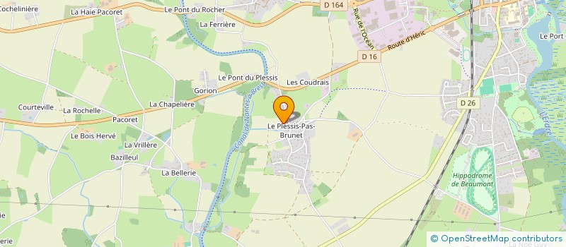 localisation de l'entreprise MONSIEUR THIBAULT LE PORT  NORT-SUR-ERDRE