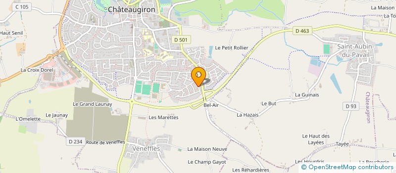 localisation de l'entreprise MONSIEUR THIBAULT LE TORTOREC  CHATEAUGIRON