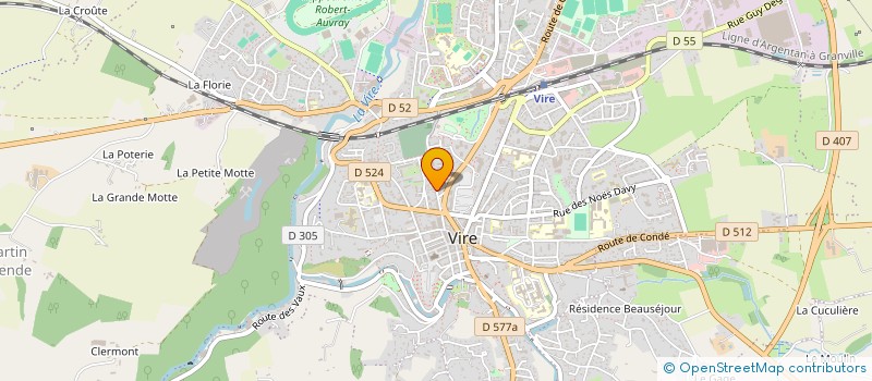 localisation de l'entreprise MONSIEUR THIBAULT LEBOUTEILLER  VIRE NORMANDIE