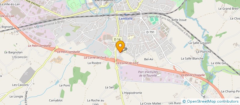 localisation de l'entreprise MONSIEUR THIBAULT LEBRETON  LAMBALLE-ARMOR