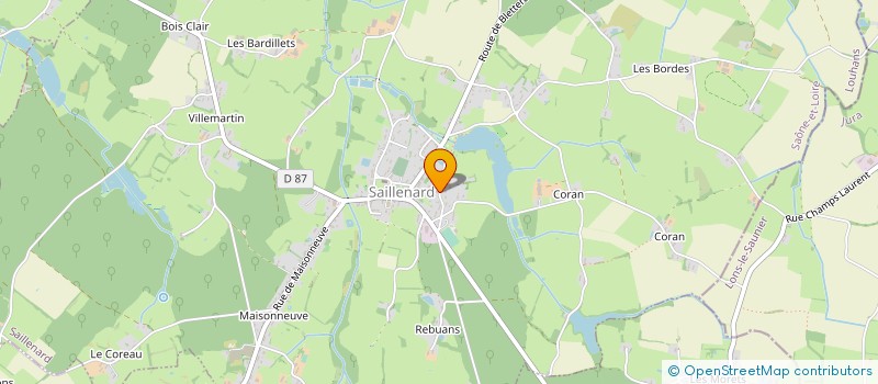 localisation de l'entreprise MONSIEUR THIBAULT LECLERCQ  SAILLENARD