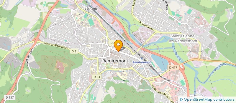 localisation de l'entreprise MONSIEUR THIBAULT LECOMTE  REMIREMONT