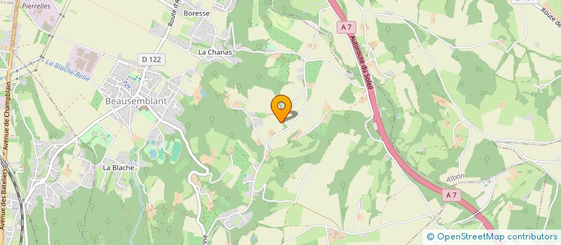 localisation de l'entreprise MONSIEUR THIBAULT LEGRAND  BEAUSEMBLANT