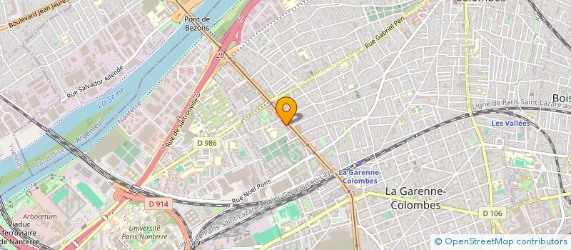 localisation de l'entreprise MONSIEUR THIBAULT LEMARCHAND à COLOMBES