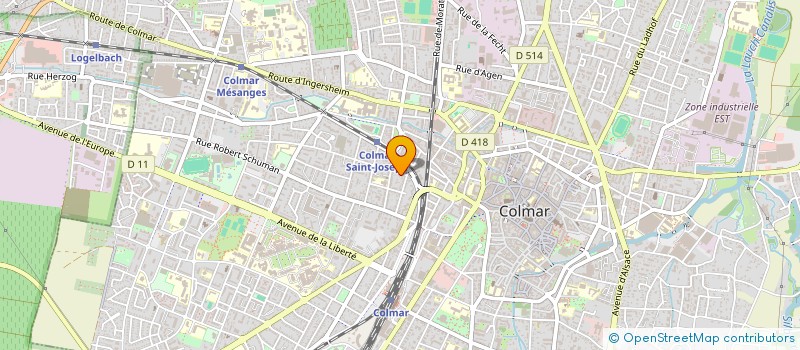 localisation de l'entreprise MONSIEUR THIBAULT LOCQUET  COLMAR