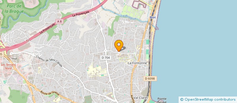 localisation de l'entreprise MONSIEUR THIBAULT LORENZI  ANTIBES