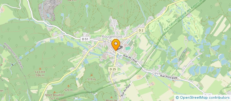 localisation de l'entreprise MONSIEUR THIBAULT LUGBULL à ROUGEMONT-LE-CHATEAU