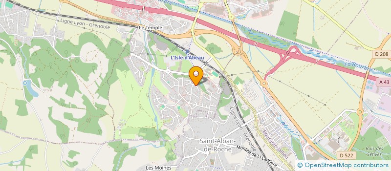 localisation de l'entreprise MONSIEUR THIBAULT LUX  L'ISLE-D'ABEAU