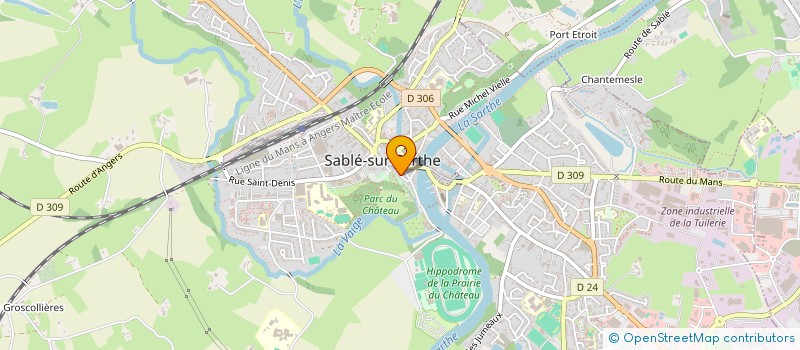 localisation de l'entreprise MONSIEUR THIBAULT MAHUET  SABLE-SUR-SARTHE