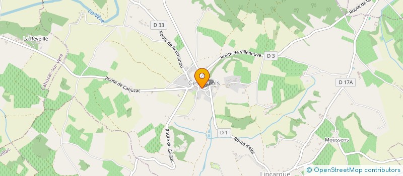 localisation de l'entreprise MONSIEUR THIBAULT MALESPINE  CESTAYROLS