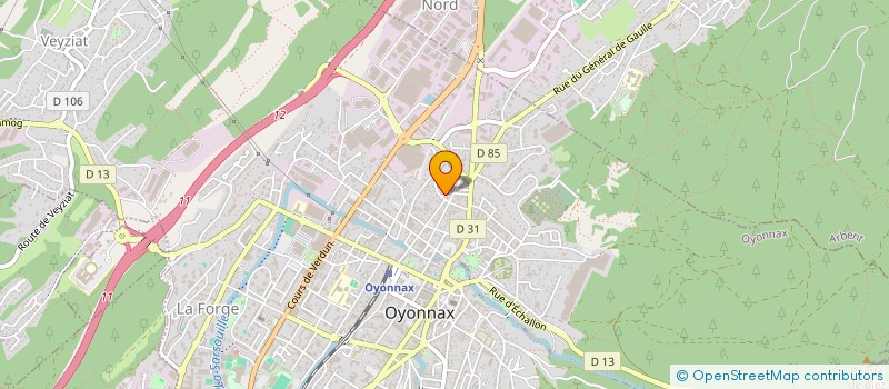 localisation de l'entreprise MONSIEUR THIBAULT MANGE à OYONNAX