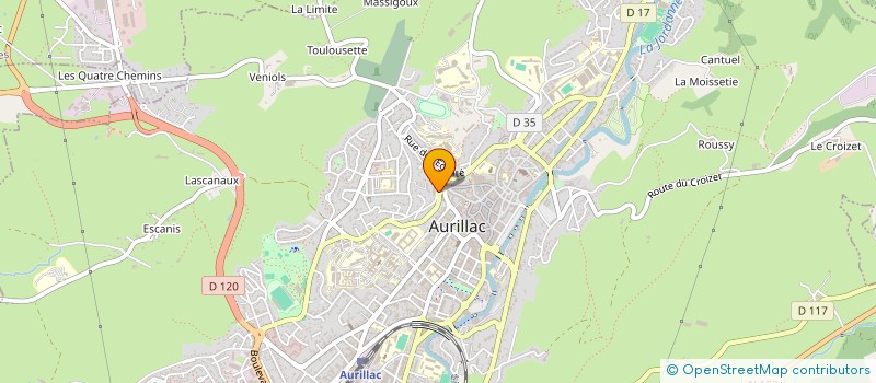 localisation de l'entreprise MONSIEUR THIBAULT MANSON à AURILLAC